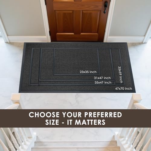 Azadx Indoor Outdoor Door Mat 35"x 59" Doormat - Image 3
