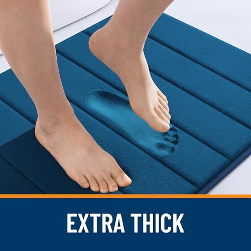 OLANLY Memory Foam Long Bathroom Rugs Runner 47x20, Super Soft Absorbent - Image 6