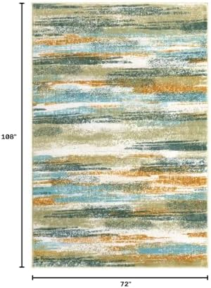 Lansny Modern Abstract 6x9 Area Rugs - Image 2