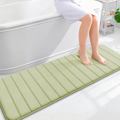 OLANLY Memory Foam Long Bathroom Rugs Runner 59x20, Super Soft Absorbent by OLANLY