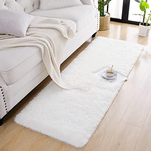 Chicrug Soft Runner Rugs for Bedroom Living Room Plush Fluffy Rug 2x8 - Image 4