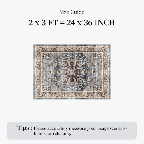 2x3 Washable Entryway Area Rug - Image 2
