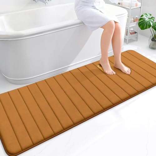 OLANLY Memory Foam Long Bathroom Rugs Runner 70x24, Super Soft Absorbent by OLANLY