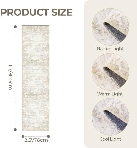 2'6 x 10' Runner Rug Non Slip, Washable Kitchen Rugs - Image 2