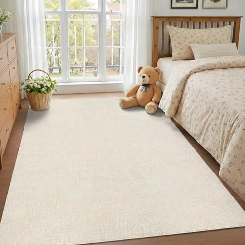 Garvee Modern 5x7 Living Room Rug Solid Color Washable Area Rugs - Image 2