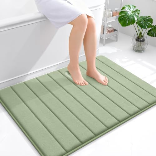 OLANLY Memory Foam Large Bath Mat 40x32, Super Soft Absorbent Bathroom Rugs by OLANLY