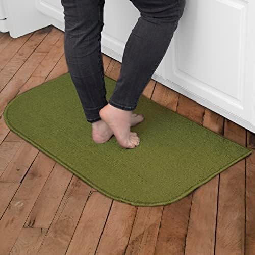 Ritz Solid Accent Rug: 18" x 30" Stain Resistant Kitchen or Living Room Floor by RITZ