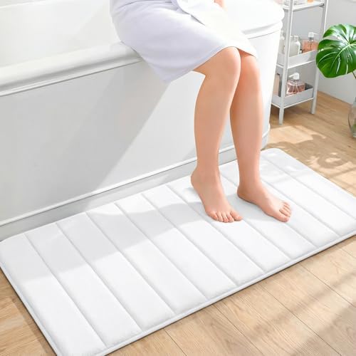 OLANLY Memory Foam Long Bathroom Rugs Runner 44x20, Super Soft Absorbent by OLANLY