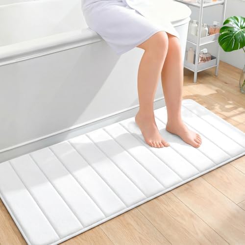 OLANLY Memory Foam Long Bathroom Rugs Runner 47x20, Super Soft Absorbent by OLANLY