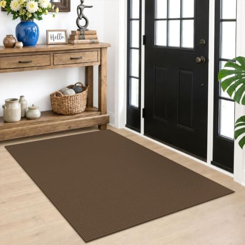 EARTHALL Woven Area Rug 4x5 Ft Washable Rugs by EARTHALL