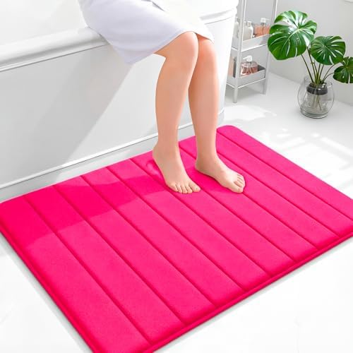 OLANLY Memory Foam Large Bath Mat 40x32, Super Soft Absorbent Bathroom Rugs by OLANLY