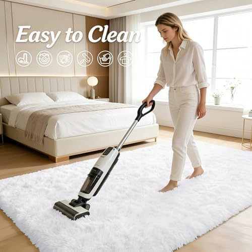 OLANLY 5x5 Area Rugs for Living Room Bedroom, Machine Washable Soft Fluffy - Image 6