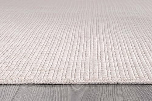 Beverly Rug Easy Jute Off White Rug 8x10 Solid Washable Durable Outdoor Indoor - Image 7