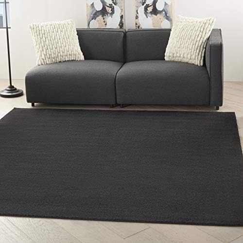 Nourison Home Nourison Essentials Black 5' x Square Area Rug by NourisonHome
