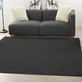 Nourison Home Nourison Essentials Black 5' x Square Area Rug by NourisonHome
