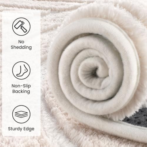 Sour Lemon 8x10 Area Rugs for Living Room Bedroom, Large Carpet Rug White - Image 3