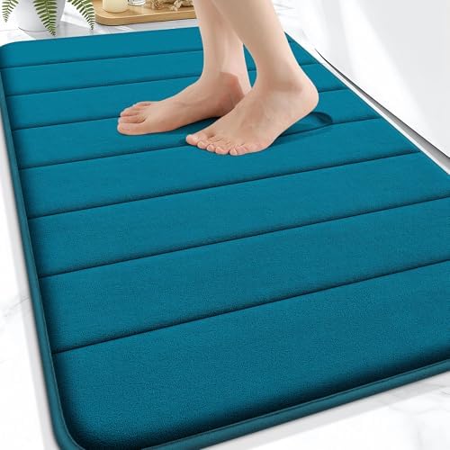 OLANLY Memory Foam Bath Mat 34x21, Super Soft and Absorbent Bathroom Rugs by OLANLY