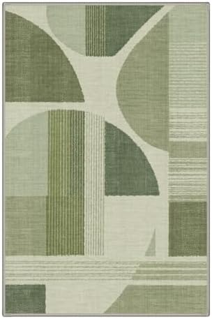 BEIMO 2x3 Washable Area Rugs, Sage Mid Century Modern Rug - Image 7