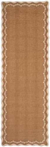 GarveeHome 2.5x8 Scalloped Washable Runner Rug Non Slip Hallway Kitchen Rug - Image 5