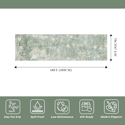 3x10 ft Long Hallway Runner Rug – Non-Slip Washable Kitchen Floor Rug - Image 2