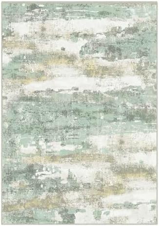 BEIMO 6x9 Green Abstract Area Rug, Washable Non-Slip - Image 5