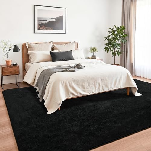 Chicrug Black 7x10 Minimalist Washable Area Rugs - Image 2