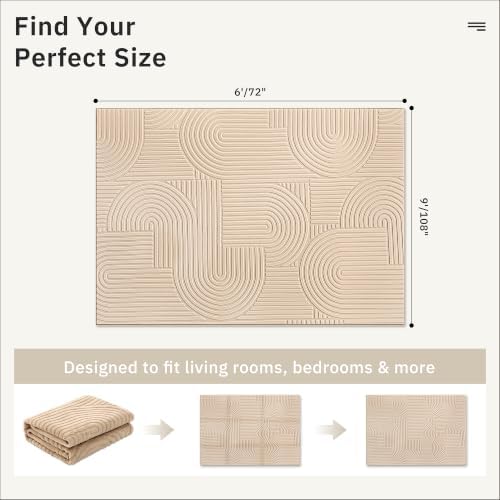 Soalmost 6x9 Washable Area Rug - Image 2