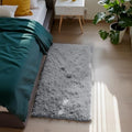 Light Grey 2x4 Area Rugs for Bedroom, Fluffy Rug Small Rug Bedside Carpet by Yongyangjuxi