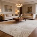 Brown Geometric 5x7 Solid Area Rug, Washable by SWGRTCarpet