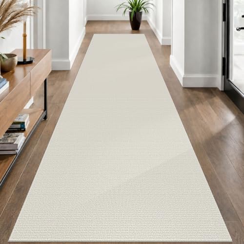 EARTHALL Washable Runner Rug, Non Slip Hall Runner, 3x10 Ft, Cream/Grayish - Image 6