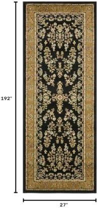 SAFAVIEH Lyndhurst Runner Rug 2'3"x16', Traditional Black & Tan LNH331D - Image 2