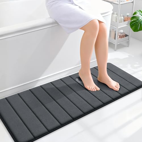 OLANLY Memory Foam Long Bathroom Rugs Runner 47x17, Super Soft Absorbent by OLANLY