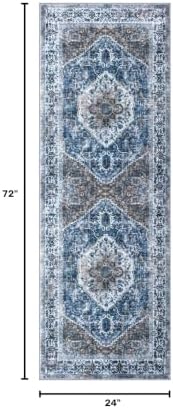 KOZYFLY Runners for Hallways 2x6 Ft Washable Kitchen Runner Rug Boho Runner Rug - Image 2