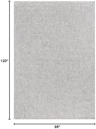 CAMILSON Easy Jute Rug 8x10, Indoor Outdoor Grey Color Area Rugs - Image 2