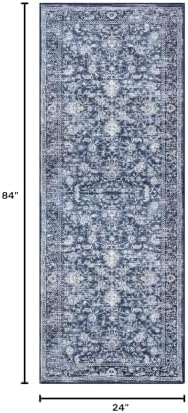 KILOCOCO Hallway Runner 2x7 Washable Runner Rug Non-Slip Kitchen Rug - Image 2