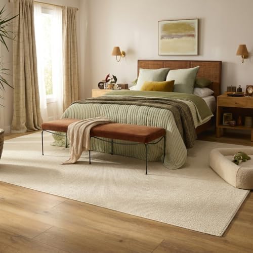 Garvee 10x13 Area Rugs for Living Room Solid Color Washable Rug - Image 2