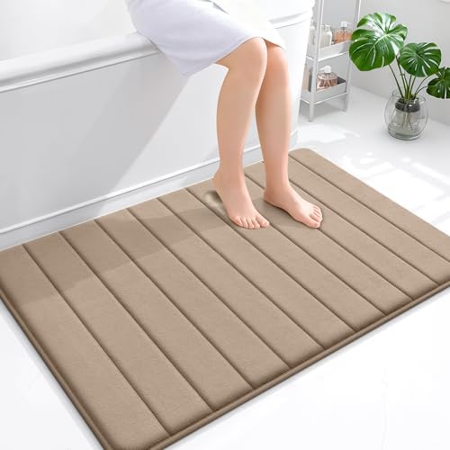 OLANLY Memory Foam Large Bath Mat 44x32, Super Soft Absorbent Bathroom Rugs by OLANLY