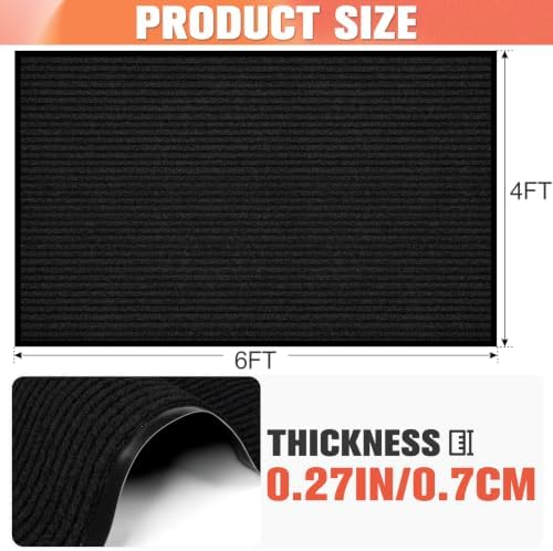 MYFAMIREA Commercial Floor Mat 4' x 6' Extra Large Door Industrial Rug - Image 2