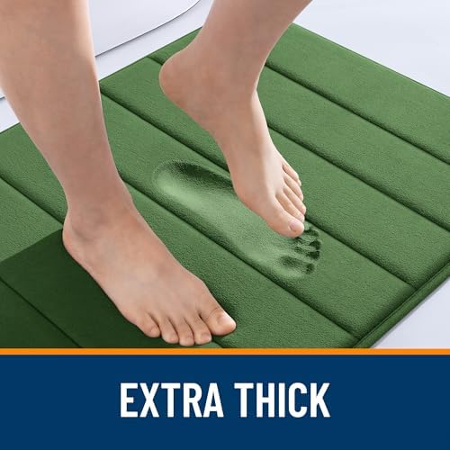 OLANLY Memory Foam Large Bath Mat 44x32, Super Soft Absorbent Bathroom Rugs - Image 6