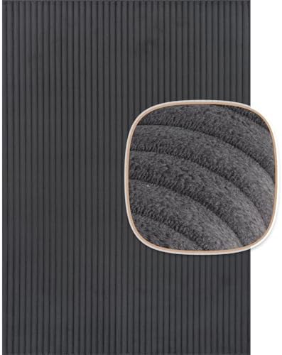 Fluffy Area Rug 4 x 6 Modern Durable Ultra Soft Plush Ribbed Indoor Rugs - Image 2
