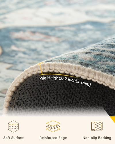 RELEANY Washable Area Rug - Image 4