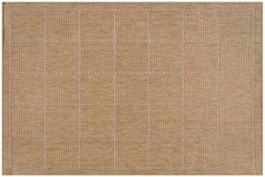 Beverly Rug Easy Jute Checkered Squared Entry Rug 2x3 Washable Durable Indoor - Image 3