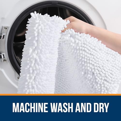 OLANLY Bathroom Rugs 30x20, Extra Soft Absorbent Chenille Bath Rugs - Image 5