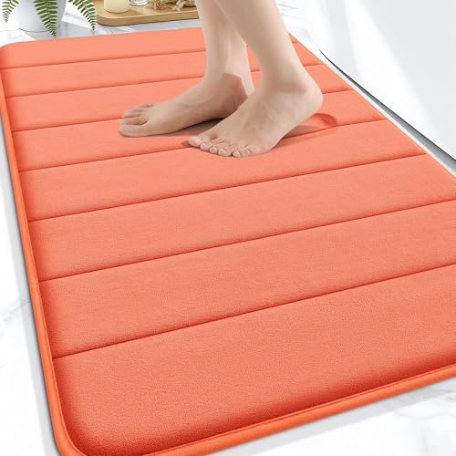 OLANLY Memory Foam Bath Mat 30x20, Super Soft and Absorbent Bathroom Rugs by OLANLY