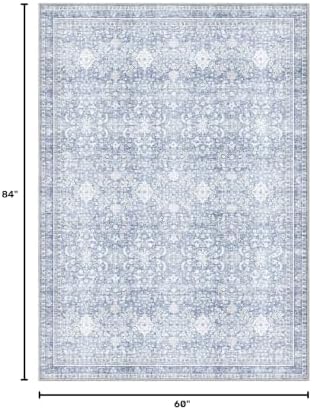 Sasttie 5x7 Area Rugs, Ultra-Soft Washable Rug - Image 2