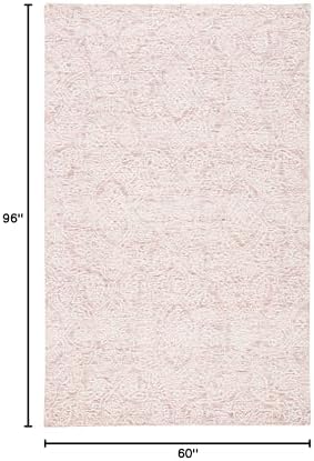 SAFAVIEH Metro Area Rug 5'x8', Transitional Pink & Ivory MET998U - Image 2