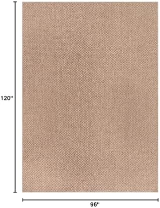 CAMILSON Easy Jute Rug 8x10, Indoor Outdoor Natural Color Farmhouse Area Rugs - Image 2