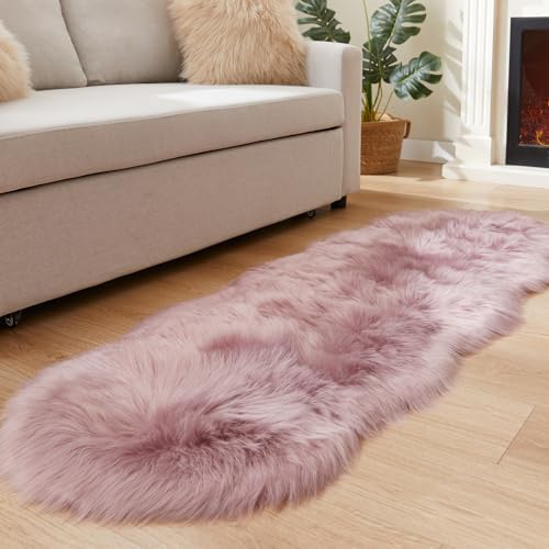 EasyJoy Ultra Soft Fluffy Shaggy Area Rug Faux Fur Rug Chair Cover Seat Pad by EasyJoy