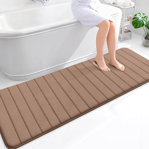 OLANLY Memory Foam Long Bathroom Rugs Runner 70x24, Super Soft Absorbent by OLANLY