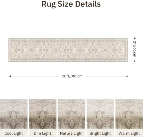 Hallway Washable Runner Rug 2x10 - Image 2